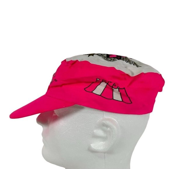 Vintage CIRCUS CIRCUS Hotel Casino LAS VEGAS Painters Cap Pink White Snapback - Picture 7 of 10